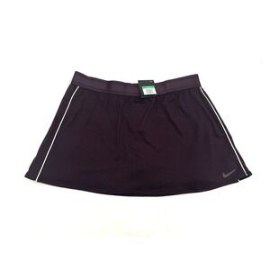 NWT Nike Women's Court Dry Straight Tennis Skirt Skort XL Burgundy Wicking